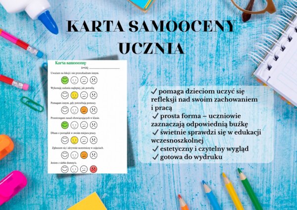 KARTA SAMOOCENY DLA KLAS 1–3