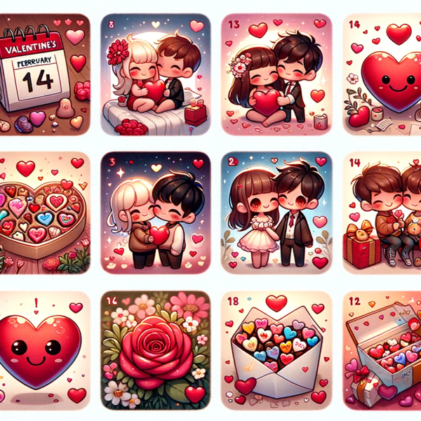 Valentinstag Walentynki niemiecki A1