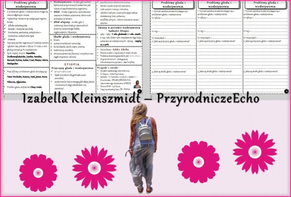 Minizestaw do tematu „Etiopia - problemy głodu i niedożywienia” – sketchnotka + karta pracy w pdf + gratisowy link do prezentacji multimedialnej niekomercyjnej wykonanej w genial.ly do indywidualnego pobrania i użycia do celów niekomercyjnych. Geografia 