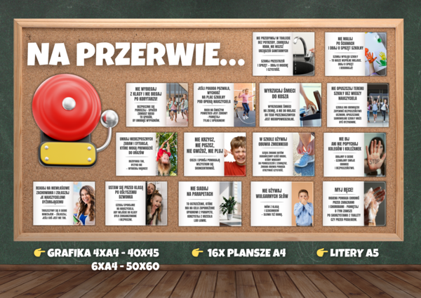JAK ZACHOWYWAĆ SIĘ NA PRZERWIE? - GAZETKA EDUKACYJNA - BEZPIECZNA PRZERWA