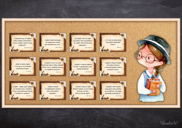 Dzień Książki - gazetka z cytatami