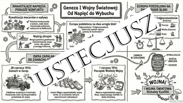 Sketchnotka - Geneza i wybuch I wojny światowej