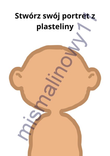 Karta pracy stwórz swój portret z plasteliny