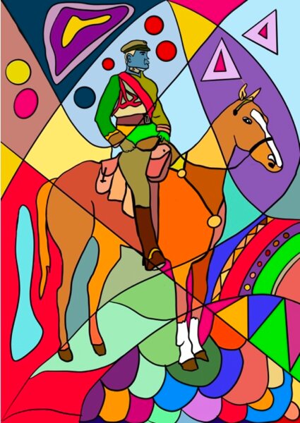 Kolorowanka - Józef Piłsudski