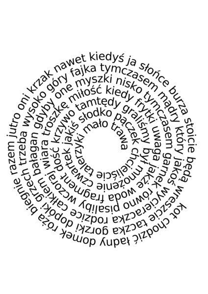 Spirala wyrazowa - język polski