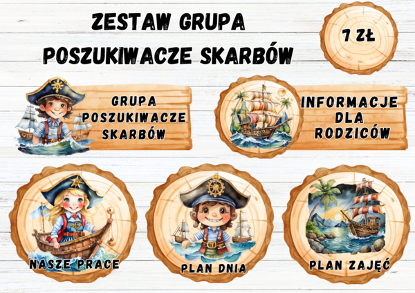 ZESTAW GRUPA POSZUKIWACZE SKARBÓW