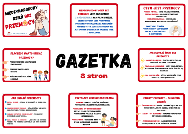 Międzynarodowy Dzień Bez Przemocy - GAZETKA