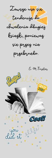 Zakładka do książki, upominek na koniec roku