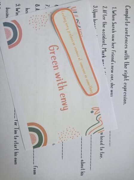 Expressions with colors - wyrażenia z kolorami