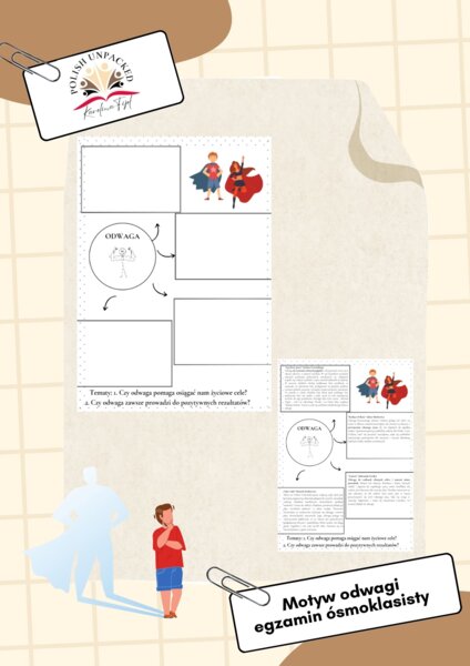 Motyw odwagi + odpowiedzi język polski egzamin ósmoklasisty
