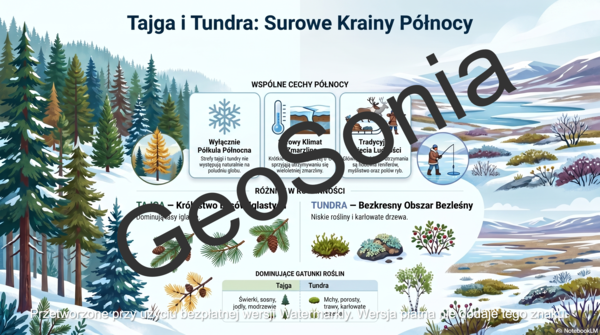 Krajobraz tajgi i tundry geografia klasa 5