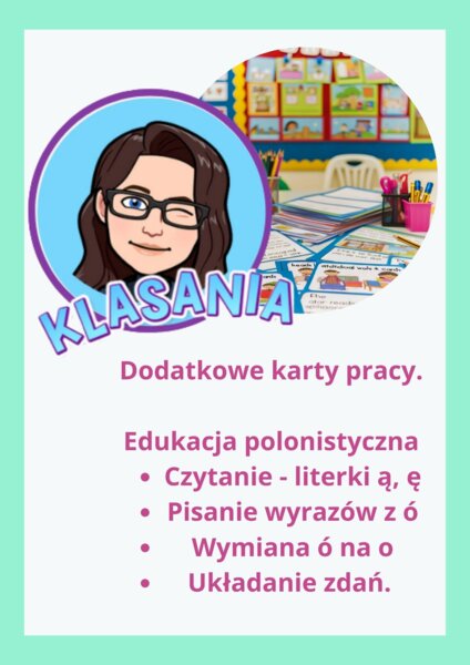 Dodatkowe karty pracy- klasa 1 - marzec 1