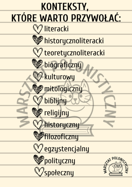 Konteksty / matura ustna / matura pisemna