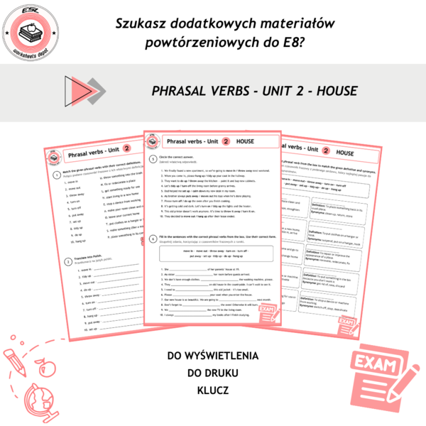 Phrasal verbs - cz.2 House