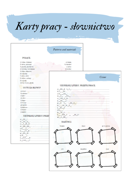 Brainy 7 unit 2 karty pracy słownictwo