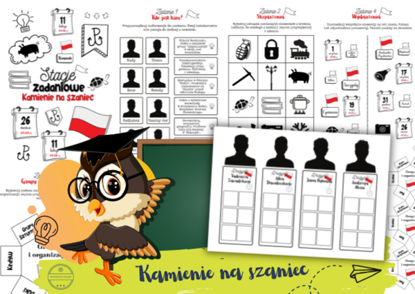 Kamienie na szaniec. Stacje zadaniowe