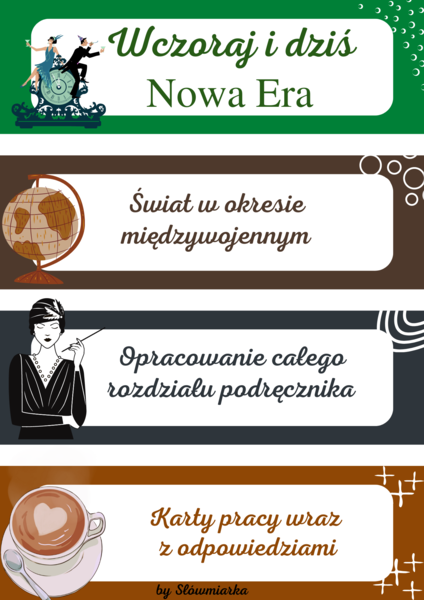 Historia klasa 7 - Świat w okresie międzywojennym (karty pracy do podręcznika Nowej Ery)