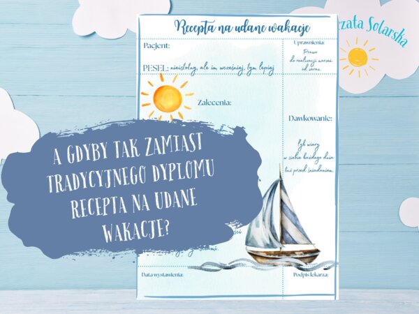 Dyplom-Recepta na udane wakcje