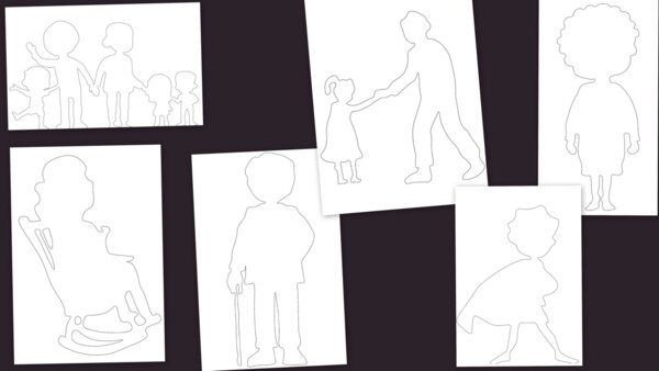 Szablony dzień babci i dziadka