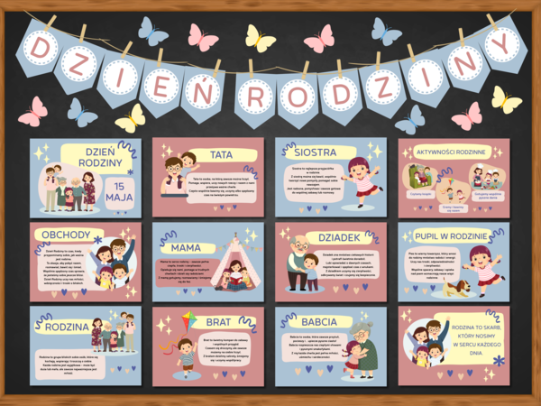 ZESTAW materiałów na gazetkę — DZIEŃ RODZINY