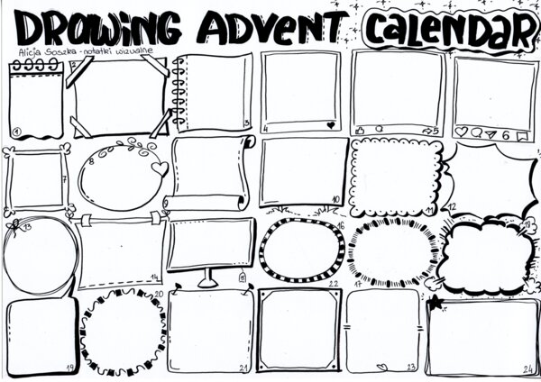 🎁 Kalendarz Adwentowy - Zlotynauczyciel.pl i Alicja Soszka - notatki wizualne