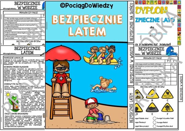 Bezpiecznie latem - książeczka