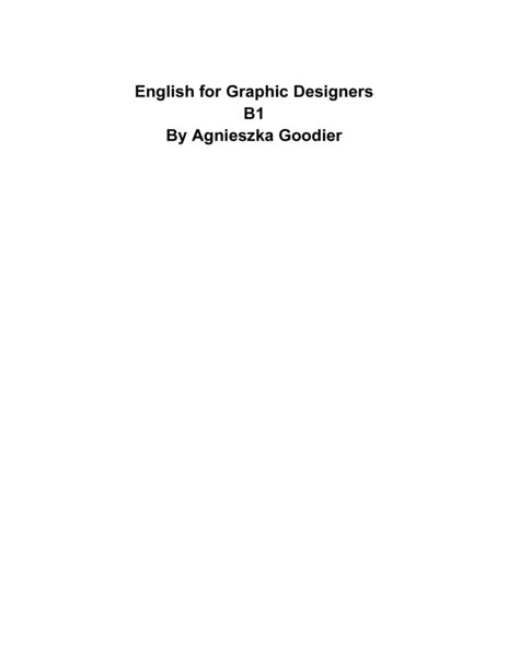 English for Graphic Designers Textbook - angielski dla grafików