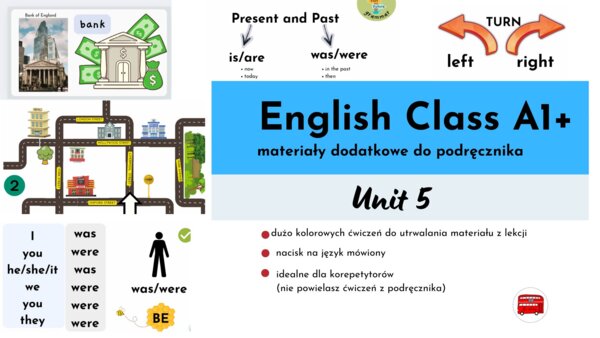 English Class A1+, unit 5, materiały dodatkowe, No-Prep, was/were, in a town