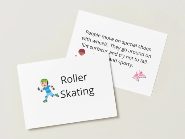 Fiszki do druku Sporty A2