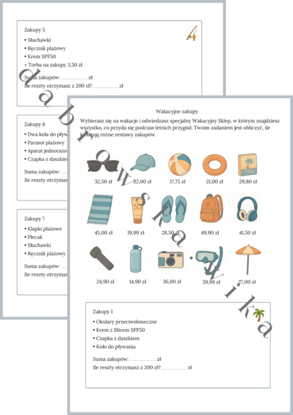 Wakacyjne zakupy
