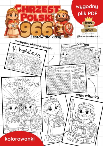 Chrzest Polski - zestaw dla klasy 1