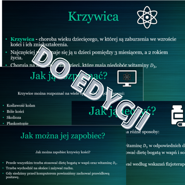 Krzywica kości - prezentacja