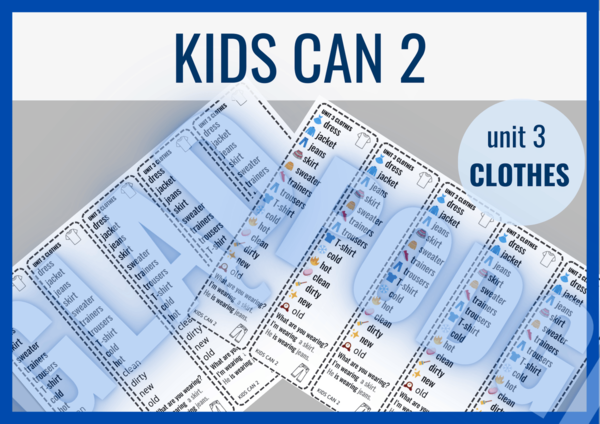Kids Can 2 unit 3 – zakładki do książki
