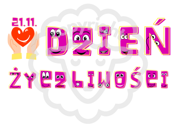 Girlanda napis: DZIEŃ ŻYCZLIWOŚCI"