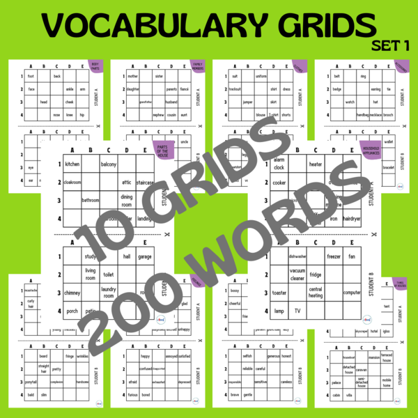 VOCABULARY GRIDS / SET 1