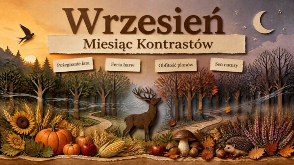 Wrzesień – prezentacja edukacyjna i gazetka szkolna (przyroda, historia i jesień)