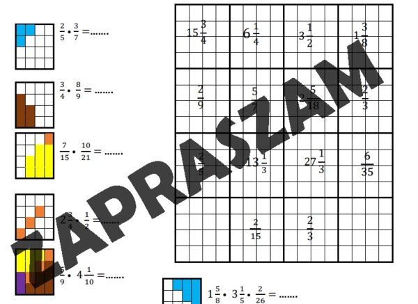 Kodowanie - mnożenie ułamków