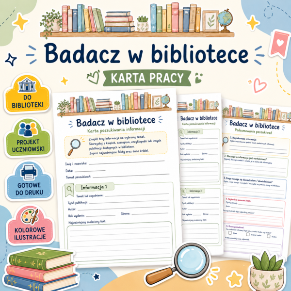Badacz w bibliotece