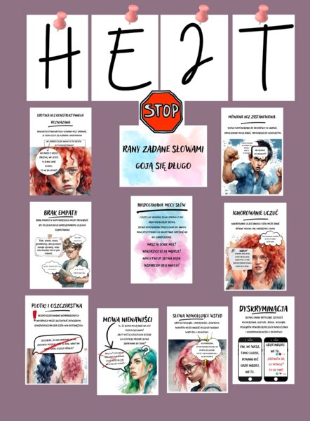 Hejt - słowa, które ranią gazetka profilaktyczna
