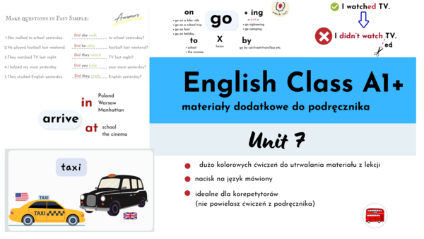 English Class A1+, unit 7, Past Simple
