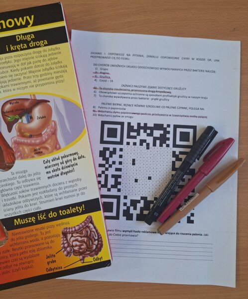 Choroby Układu Oddechowego z wykorzystaniem kodu QR