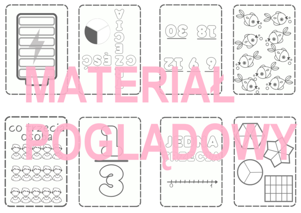 Książeczka ułamkowa - jedna trzecia. Ułamki zwykłe - klasa 4,5