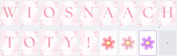 WIOSNA ACH TO TY! -GIRLANDA