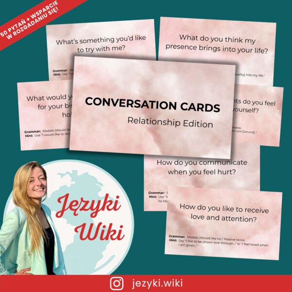 Conversation Cards - Point of View Edition. Karty Konwersacyjne Języki Wiki