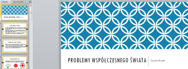 Prezentacja - Problemy współczesnego świata