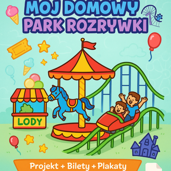 Budowanie własnego parku rozrywki. (Z kartonu, klocków)