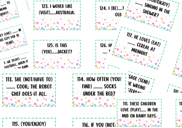 środki językowe, mix, E8