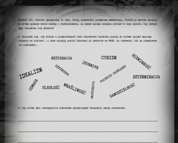 Metro 2033 - Artem - bohater dynamiczny?