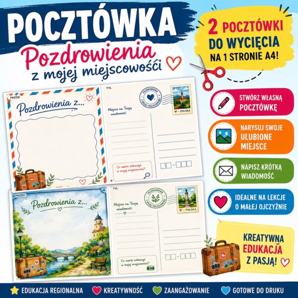 Pocztówka. Pozdrowienia z mojej miejscowości