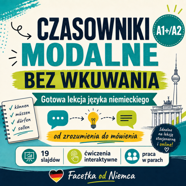 Czasowniki modalne – niemiecki bez wkuwania (A1+/A2)